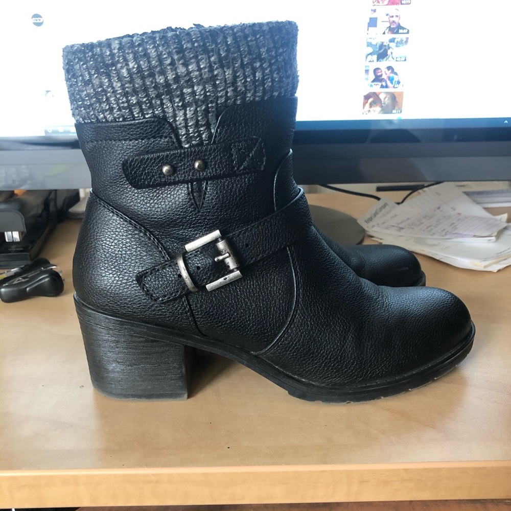 Black Leather Boots